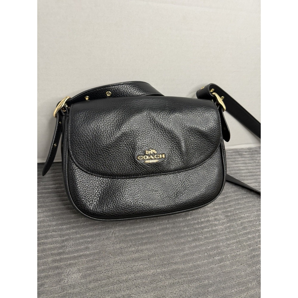 Coach Crossbody # G2257-GB886 Black Leather